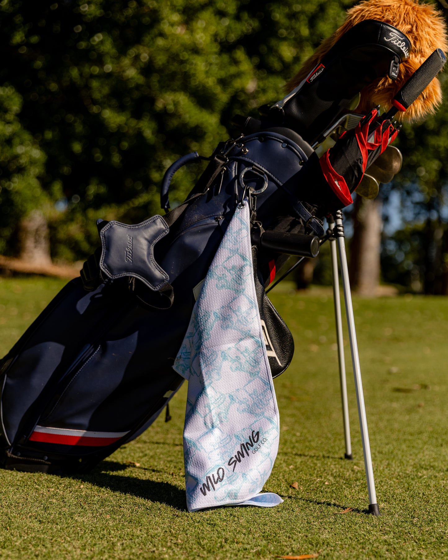 Blue Cart Golf Towel