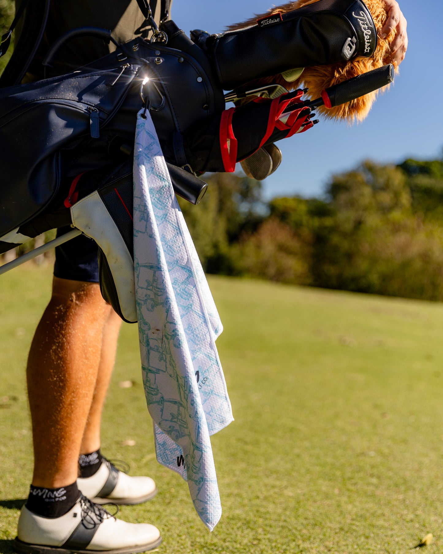 Blue Cart Golf Towel