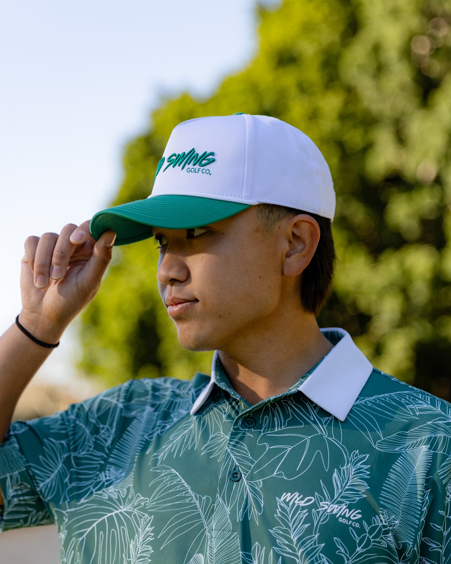 Green/White Wild Swing Snapback