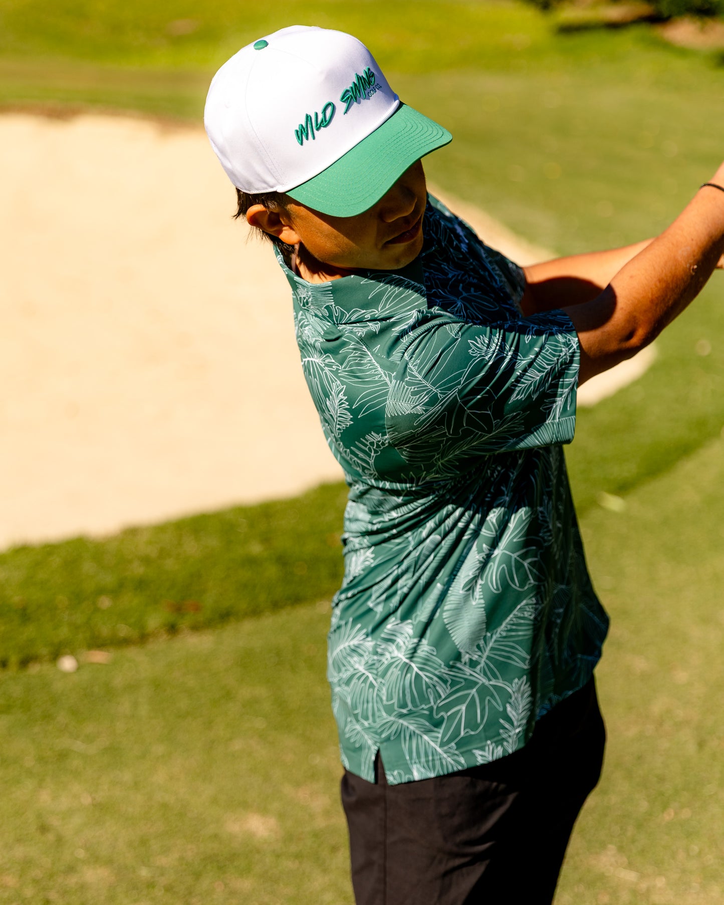 Green/White Wild Swing Snapback