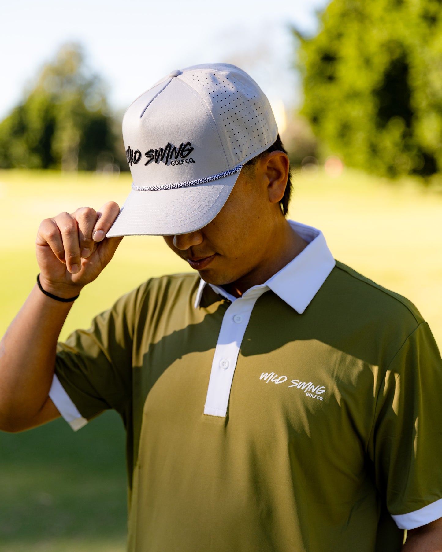 Wild Swing Signature Polo - Olive Green