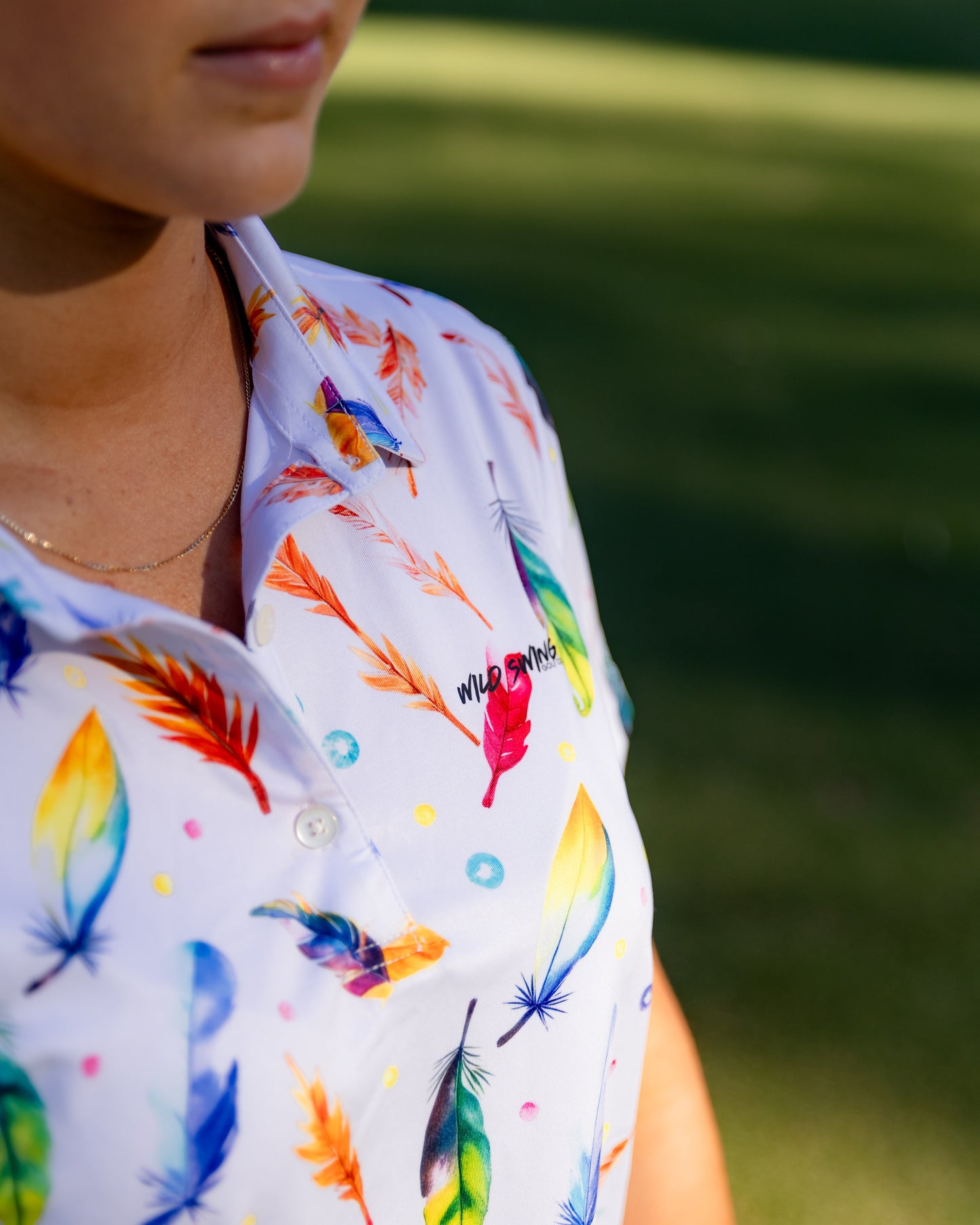 Ladies Rainbow Birdie Polo