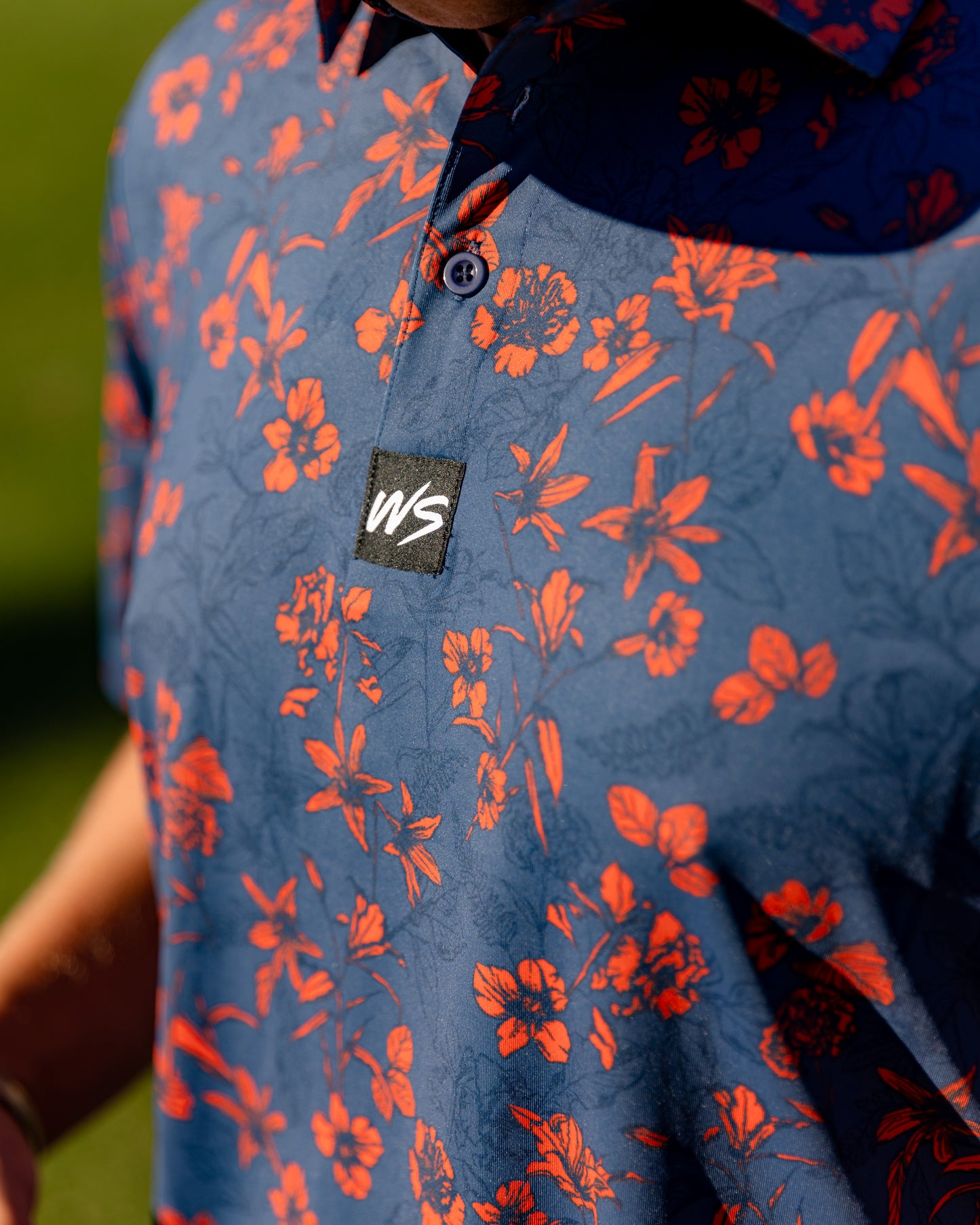 MENS WILD POPPY POLO