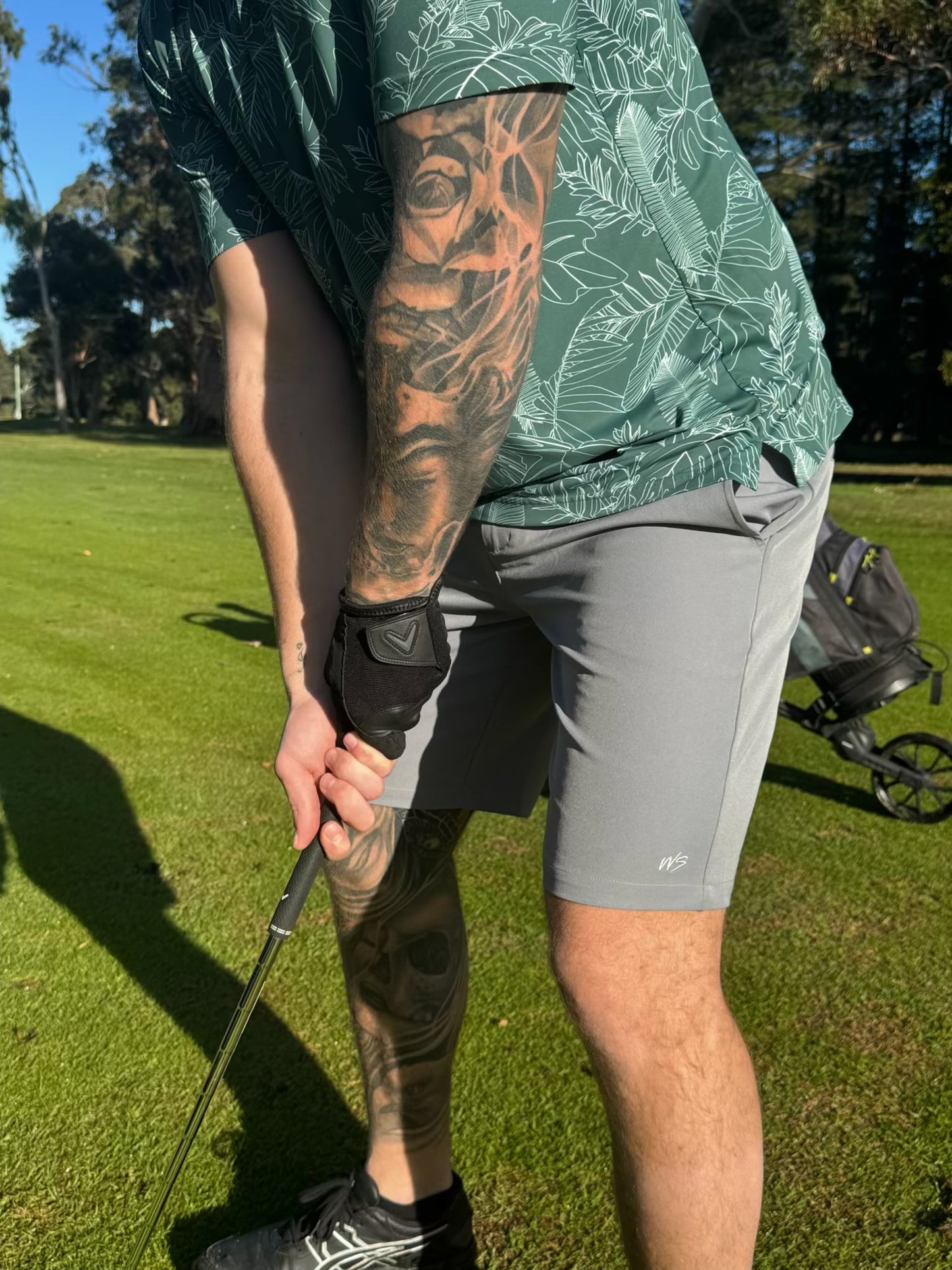 WS Performance Golf Shorts Grey