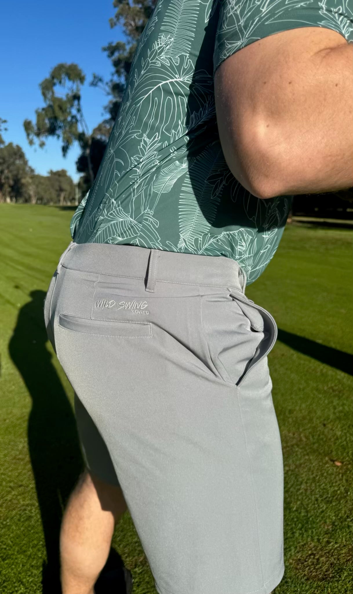 WS Performance Golf Shorts Grey