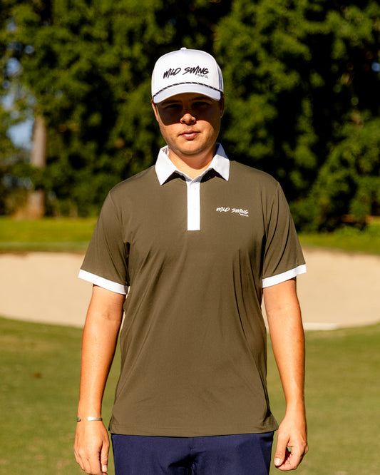 Wild Swing Signature Polo - Army Green