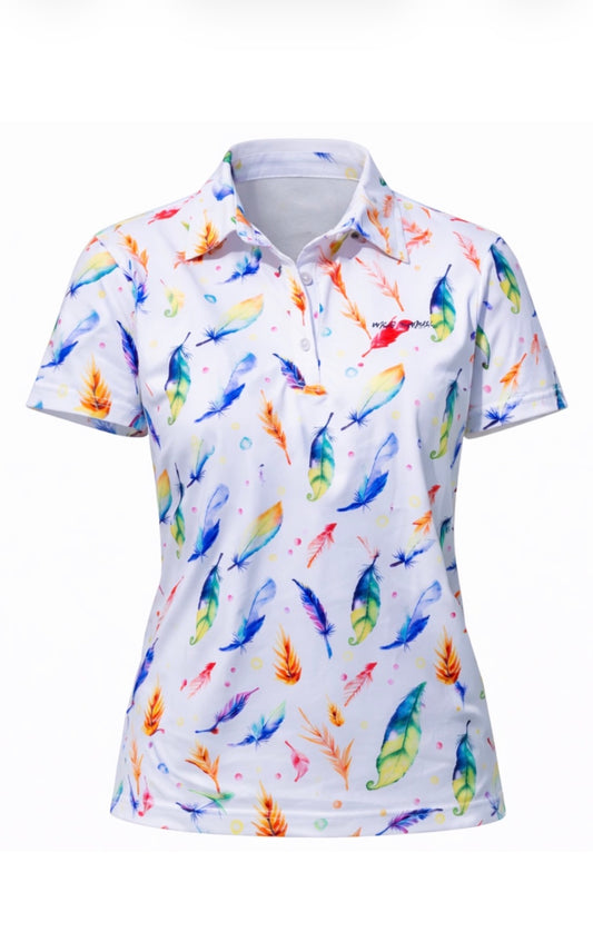 Ladies Rainbow Birdie Polo