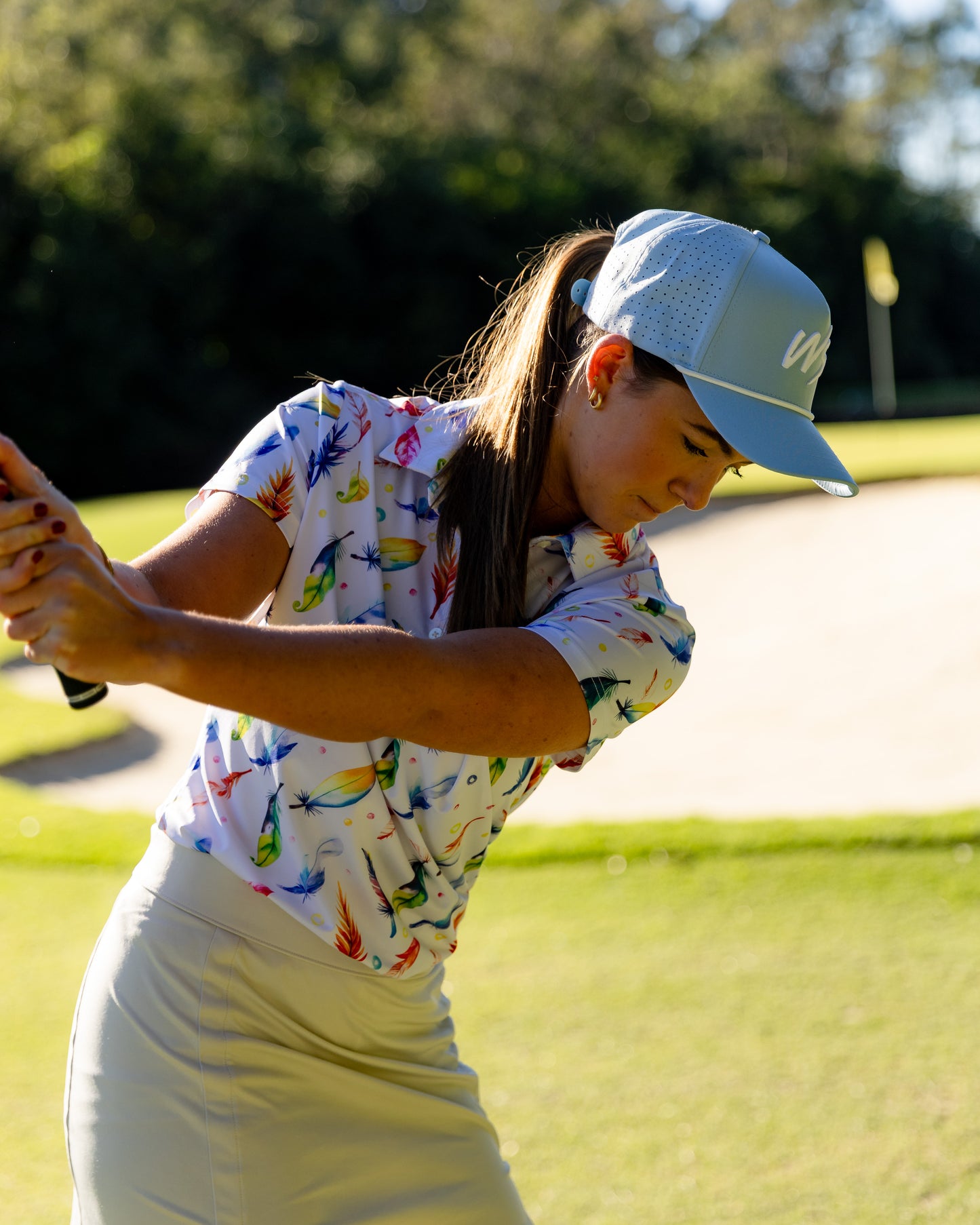 Ladies Rainbow Birdie Polo