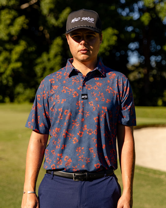 MENS WILD POPPY POLO