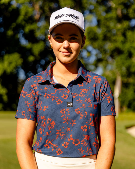 Ladies Wild Poppy Polo